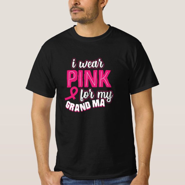 Camiseta I Wear Pink For My Grandma (Anverso)