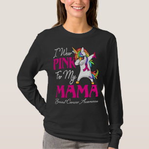 Camiseta I Wear Pink For My MAMA Ribbon Family Love Warrior
