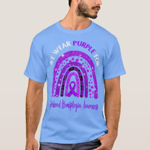 Camiseta I Wear Purple For Childhood Hemiplegia Awareness C