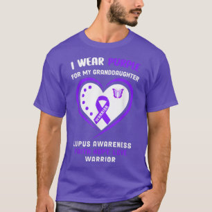 Camiseta I wear Purple for my Granddaughter - Lupus Awarene