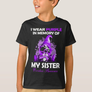 Camiseta I Wear Purple For My Sister Overdose Awareness Mon