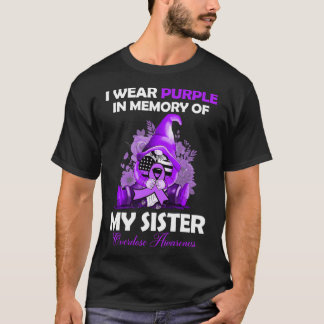 Camiseta I Wear Purple For My Sister Overdose Awareness Mon