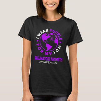 Camiseta I wear PURPLE for my SON RHEUMATOID ARTHRITIS Awar