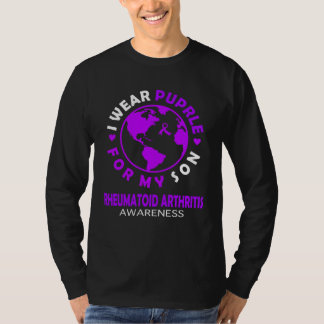 Camiseta I wear PURPLE for my SON RHEUMATOID ARTHRITIS Awar