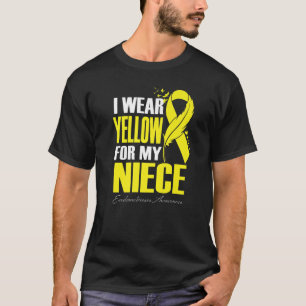 Camiseta I Wear Yellow For My Niece Endometriosis Awareness