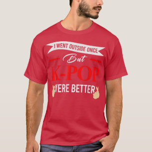 Camiseta I went outside once but k-pop bubble tea