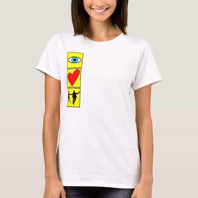 Camiseta i west love coast swing/dance (Anverso)