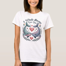 Camiseta I Whale Always Love You Cute Couple Whale