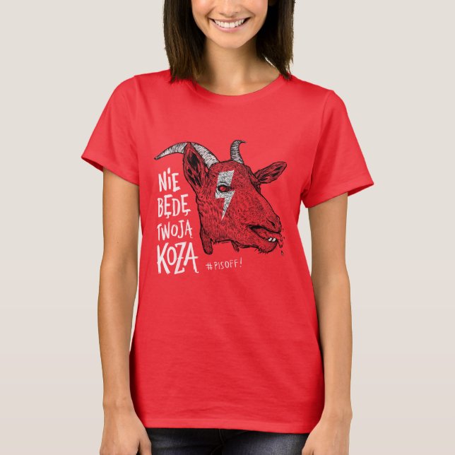 Camiseta "I will not be your goat" (Anverso)
