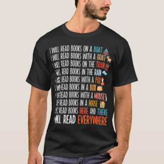 Camiseta I Will Read Books On A Boat Everywhere Reading Bo