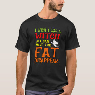Camiseta I Wish I Was A Witch Halloween Pumpkin Horror Ghos