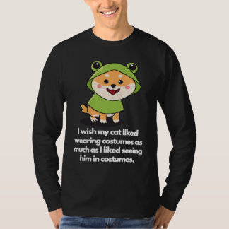 Camiseta I wish my doggy liked wearing costumes