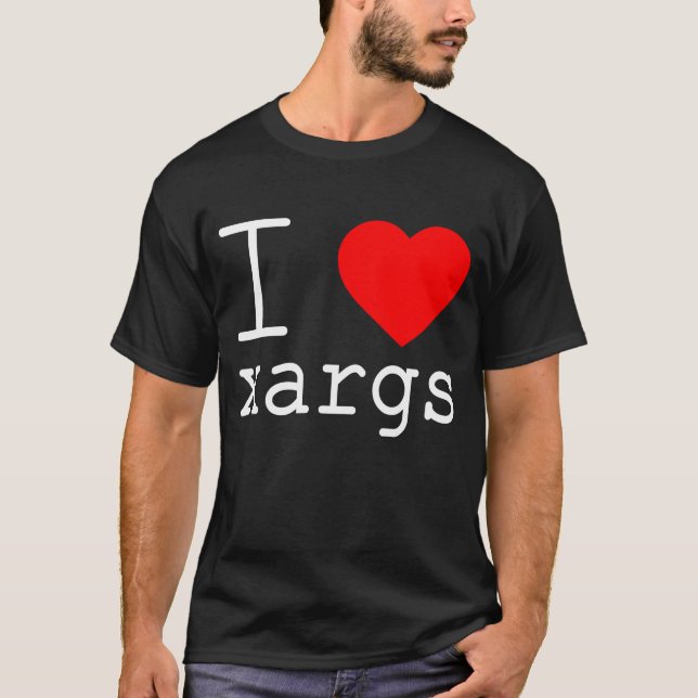 Camiseta I ❤️ xargs (Anverso)