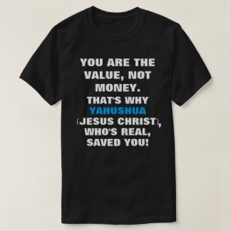 Camiseta I/You el valor, Jesús ahorra nombres