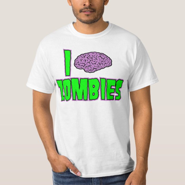 Camiseta I zombis del cerebro (Anverso)