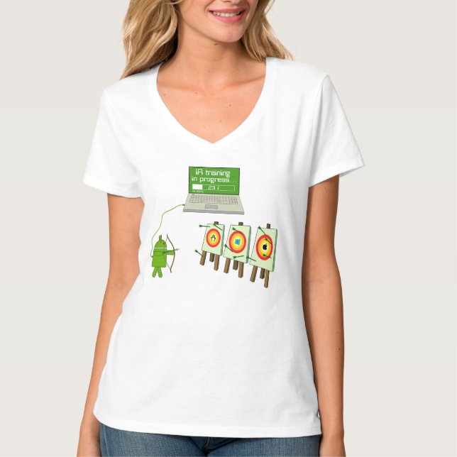 Camiseta IA computer android linux windows apple (Anverso)