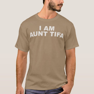 Camiseta IAmAuntTifa diseño amigos retro