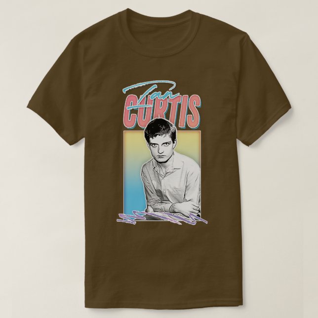 Camiseta Ian Curtis Estilo Estético (Diseño del anverso)