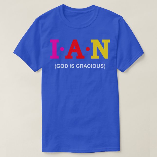 Camiseta Ian Dios es Gracioso (Diseño del anverso)