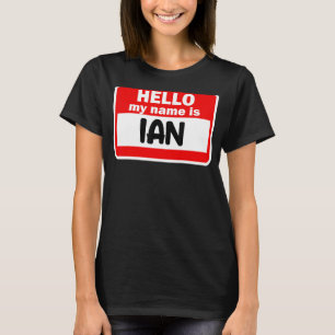 Camiseta Ian Hello Hi Mi Nombre Es Tshirt Name On Personali