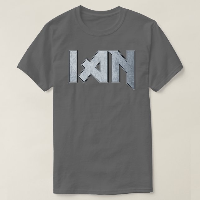 Camiseta Ian metalizado fuerte (Diseño del anverso)