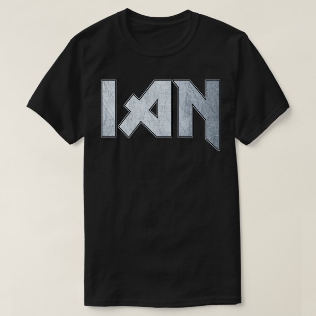 Camiseta Ian metalizado fuerte (Diseño del anverso)