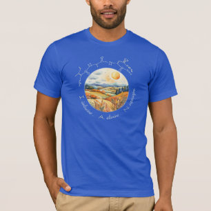 Camiseta IAN péptido, Luna 9 con texto personalizado, oscur