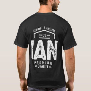 Camiseta Ian Personalized Name Birthday Gift