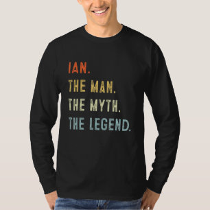 Camiseta Ian The Man Myth Legend Fatheru2019 Día de papá Gr