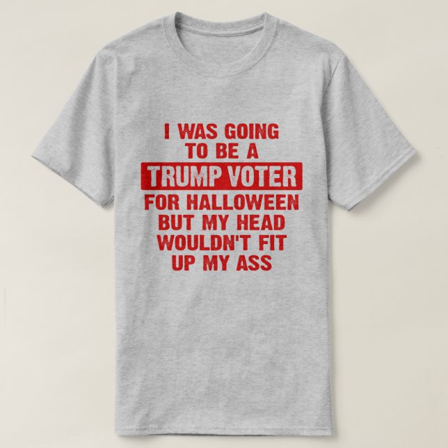 Camiseta Iba a ser un votante mejor para Halloween (Diseño del anverso)