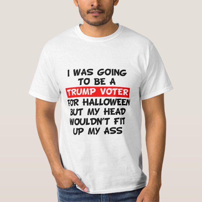 Camiseta Iba A Ser Votante De Trump Para Halloween (Anverso)