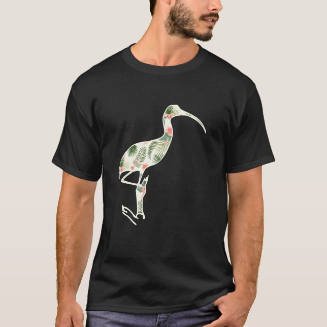 Camiseta Ibis Flower Girl Print Floral Bird Hawaii Women (Anverso)