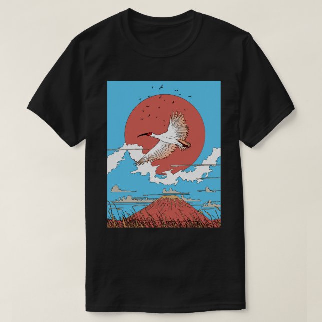Camiseta Ibis retenido en vuelo (Diseño del anverso)