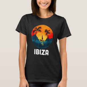 Camiseta Ibiza España Europa Recorrido de vacaciones
