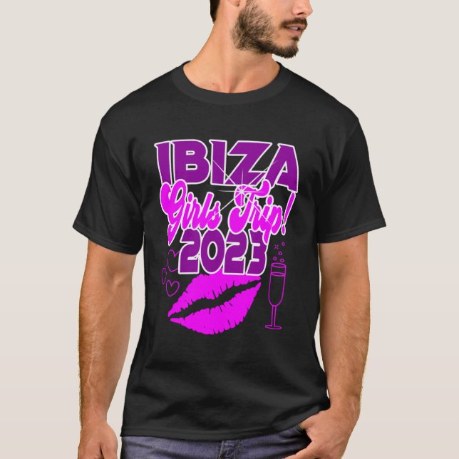 Camiseta Ibiza Girls Trip 2023 Women Students Hen Party Spa (Anverso)