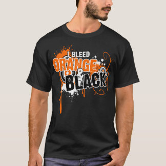 Camiseta IBleedOrangeandBlackPulloverHoodie