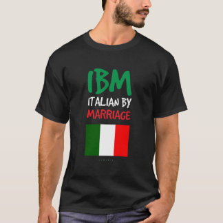 Camiseta Ibm Italiano Por Matrimonios Enhorabuena Gracioso 
