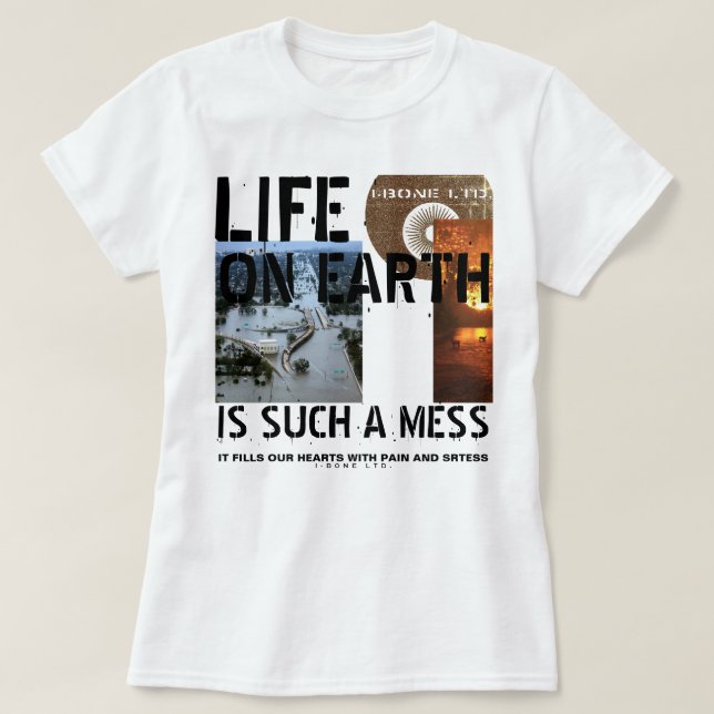 Camiseta IBONELTD. LA VIDA EN LA TIERRA 2d (Diseño del anverso)