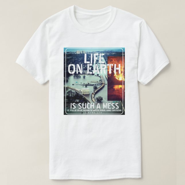 Camiseta IBONELTD. LA VIDA EN LA TIERRA 2d (Diseño del anverso)