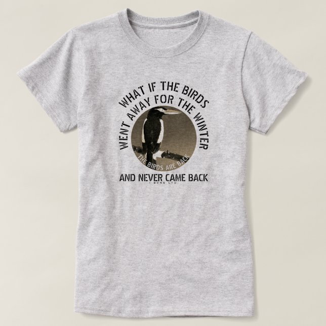 Camiseta IBONELTD. LAS AVES VUELVEN A 2d3 (Diseño del anverso)