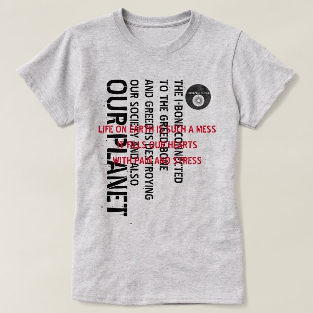 CAMISETA IBONELTD. T-SHIRT IBGB 1 (Diseño del anverso)