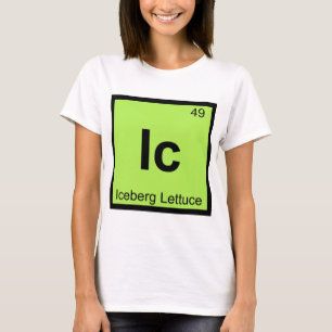 Camiseta Ic - Tabla Periódica de Química de Lechuga Iceberg