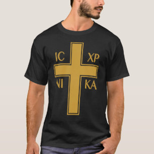 Camiseta IC XC NIKA Christograma cristiano ortodoxo griego