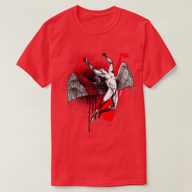 Camiseta Icarus Fall Trash Polka Style (Diseño del anverso)