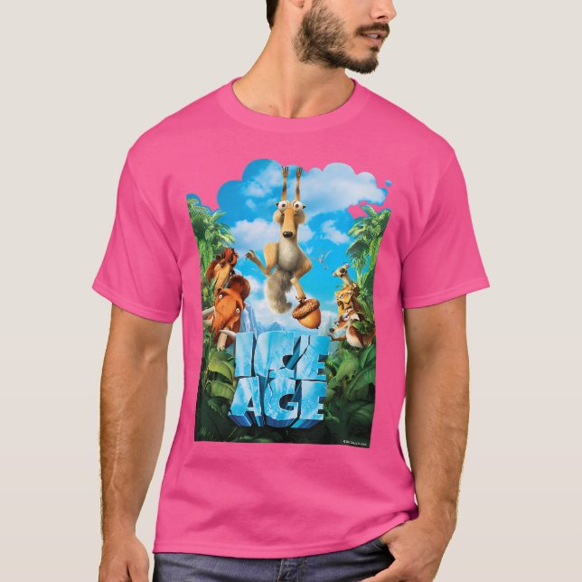 Camiseta Ice Age Dawn, La Película De Los Dinosaurios (Anverso)