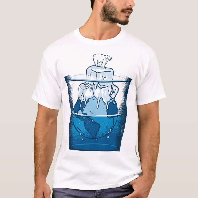 Camiseta Ice Bear Climate Change Polar Bears Melting Poles (Anverso)