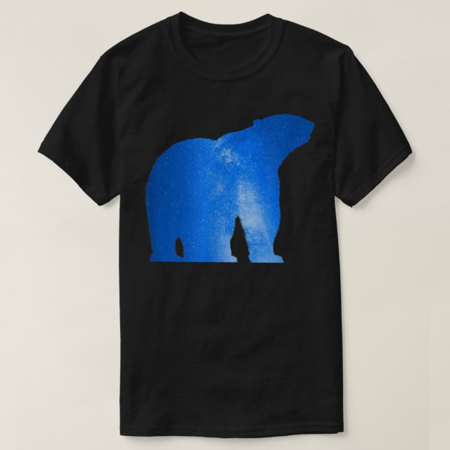 Camiseta Ice Bear Polar Night Galaxy Stars Way Milky Magic  (Diseño del anverso)