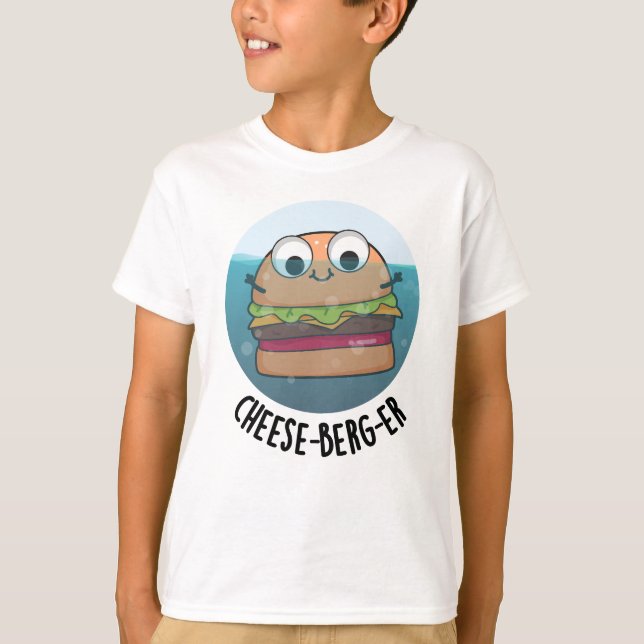 Camiseta Ice-berg Funny Cheeseburger Pun (Anverso)