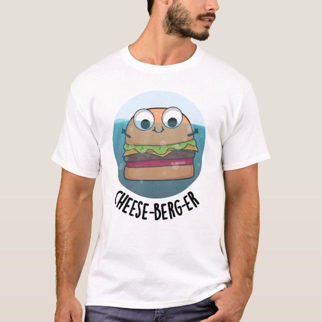 Camiseta Ice-berg Funny Cheeseburger Pun (Anverso)