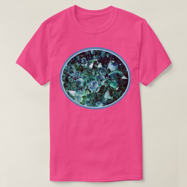 Camiseta Ice Blue Crystals (Diseño del anverso)
